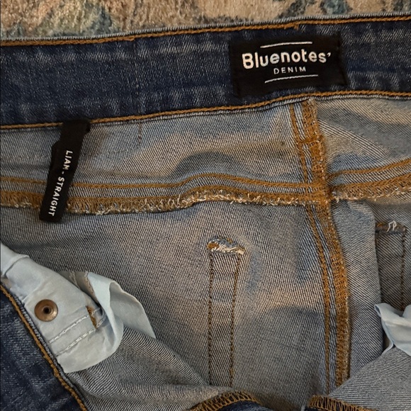 Bluenotes Men’s Liam straight fit Dark Blue Denim Jeans 30x30 - Picture 5 of 9